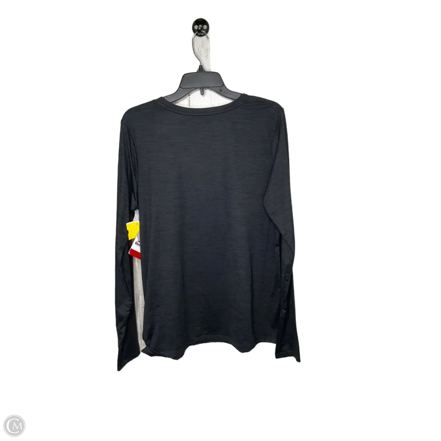 Athletic Top Long Sleeve Crewneck By Reebok In Grey, Size: Xl