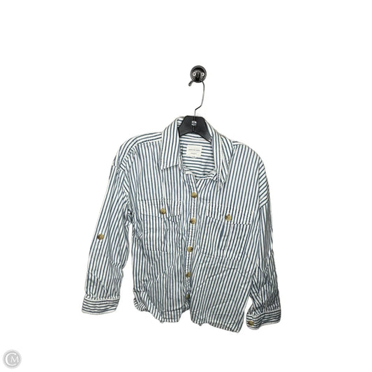 Top Long Sleeve By American Eagle In Blue, Size: S