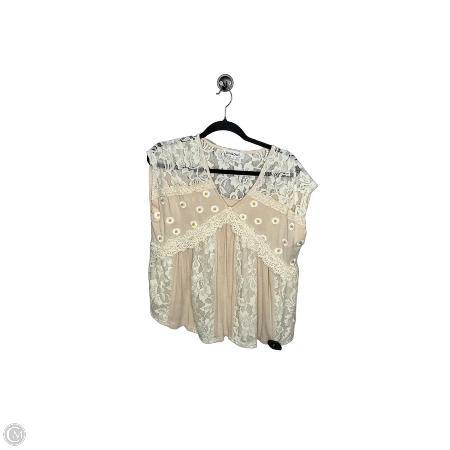 Top Sleeveless By Davi & Dani In Tan, Size: S