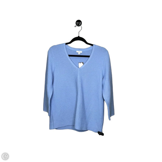 Sweater Short Sleeve By J. Jill In Blue, Size: M