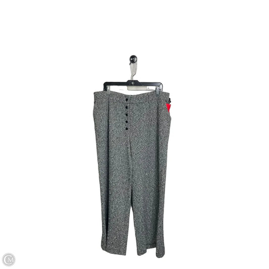Pants Cropped By Ellen Tracy In Grey, Size: Xl