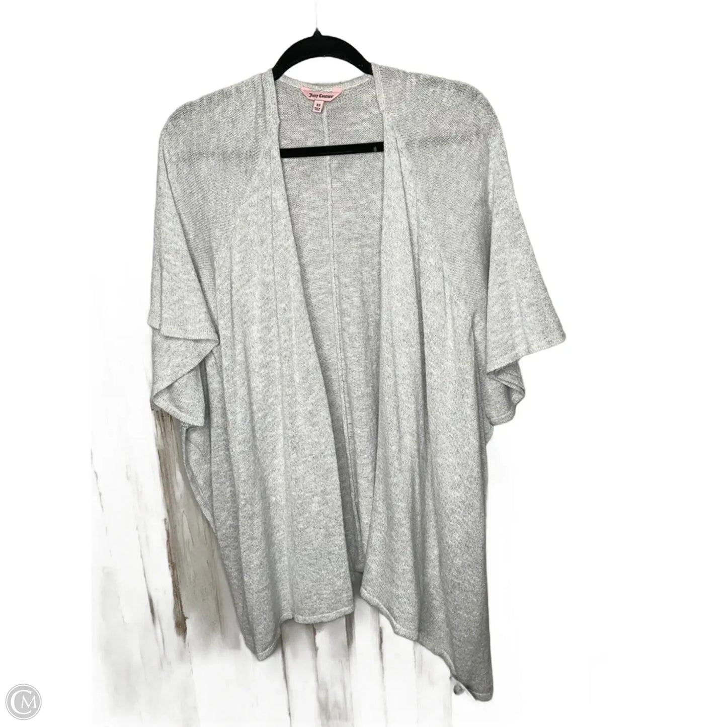 Cardigan By Juicy Couture In Silver, Size: Xs