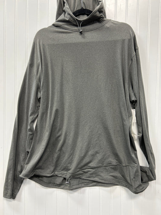 Athletic Top Ls Hoodie By Mono B In Grey, Size:1X