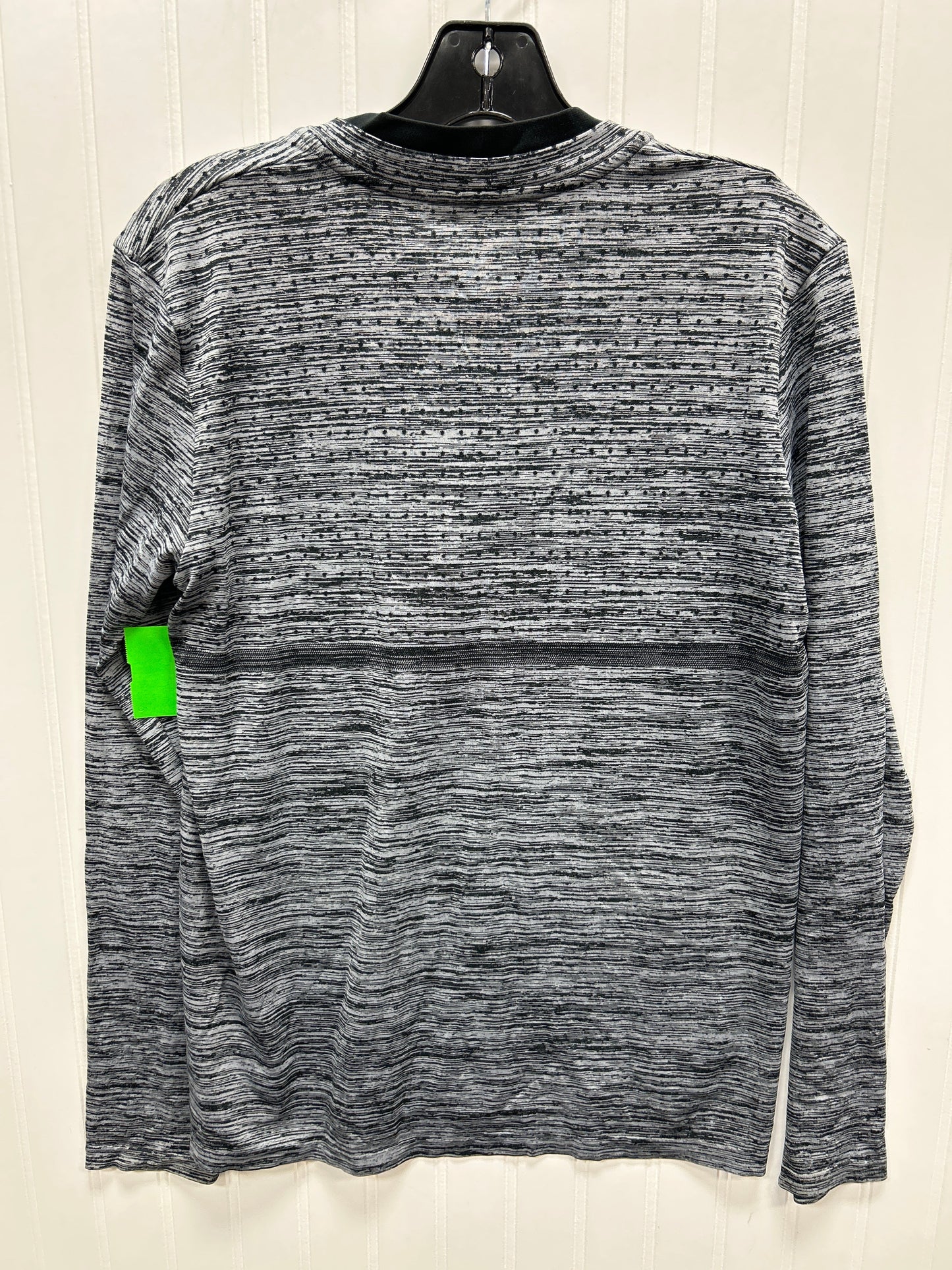 Athletic Top Ls Collar By Nike Apparel In Grey, Size:M