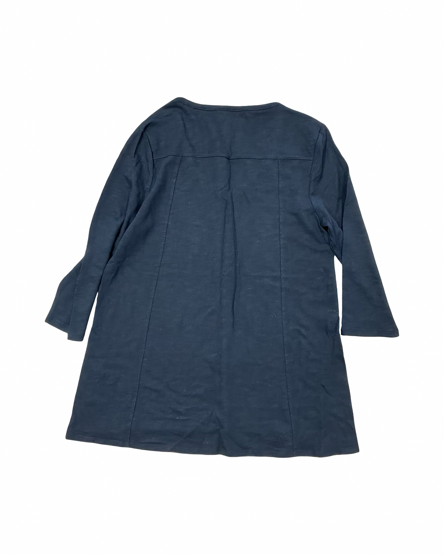 Top 3/4 Sleeve By Chicos In Black, Size:S