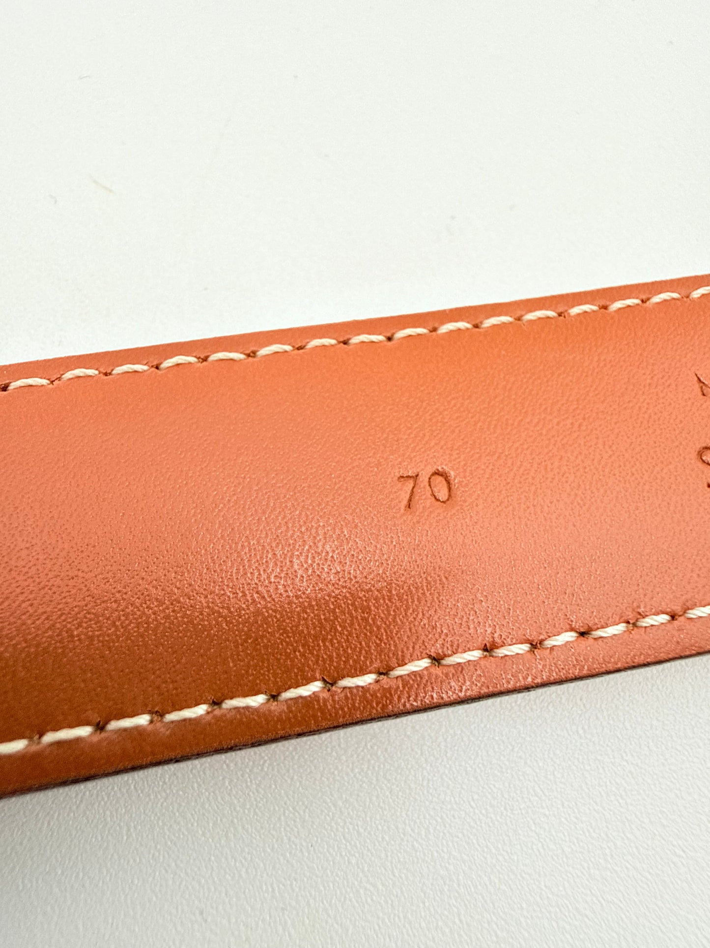 Belt Luxury Designer By Celine In Brown, Size: XS