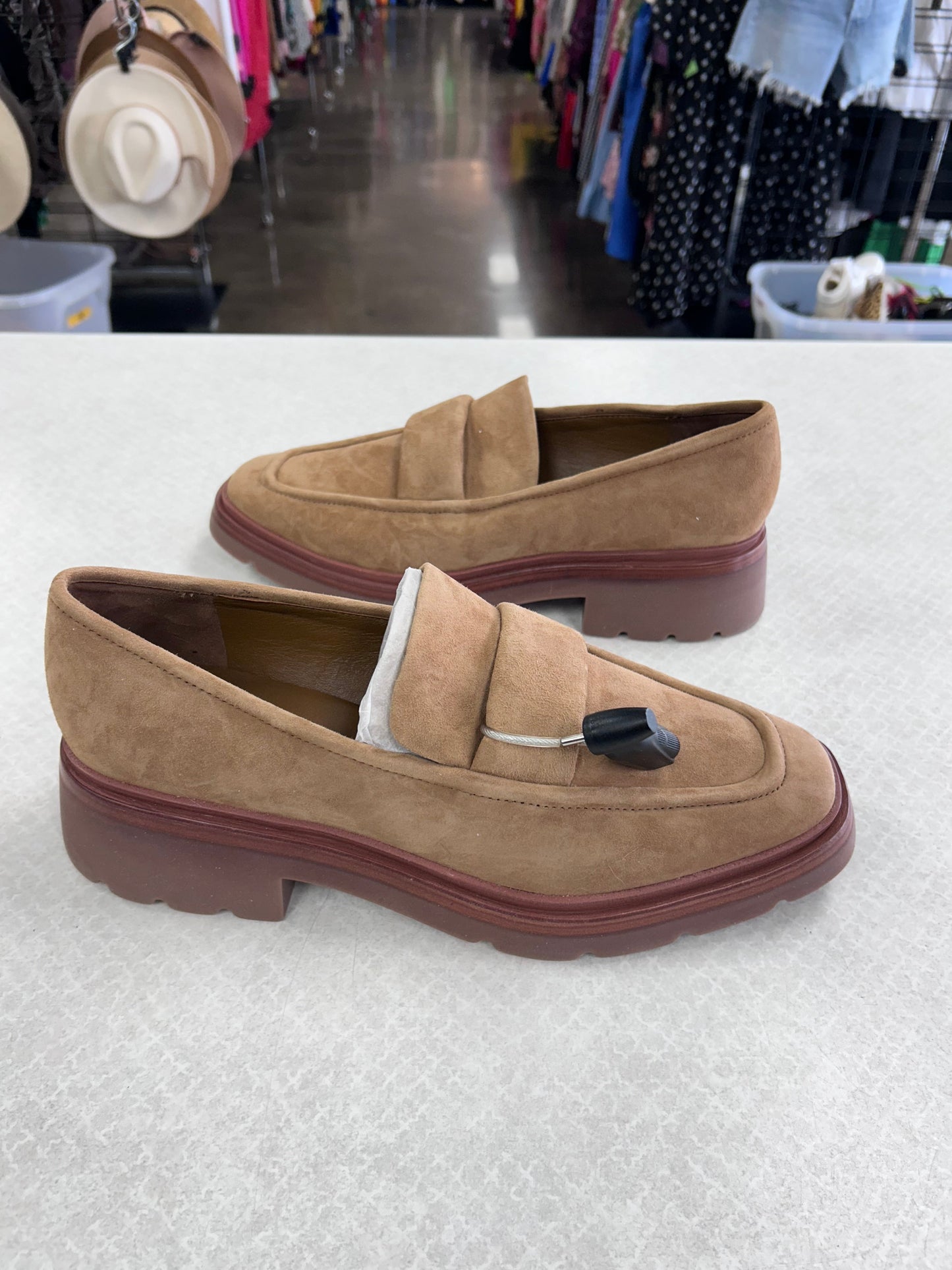 Shoes Heels Platform By Vince In Tan, Size:9.5