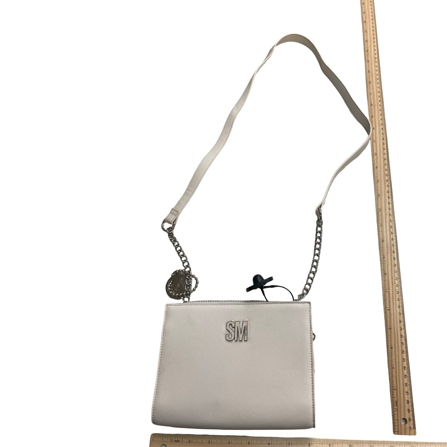 Handbag By Steve Madden In White, Size:Small