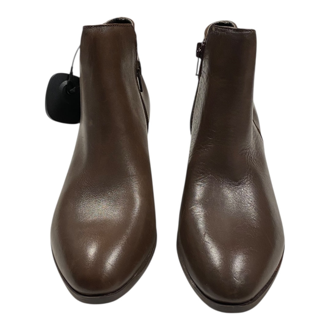 Boots Ankle Heels By Alfani In Brown, Size:6.5