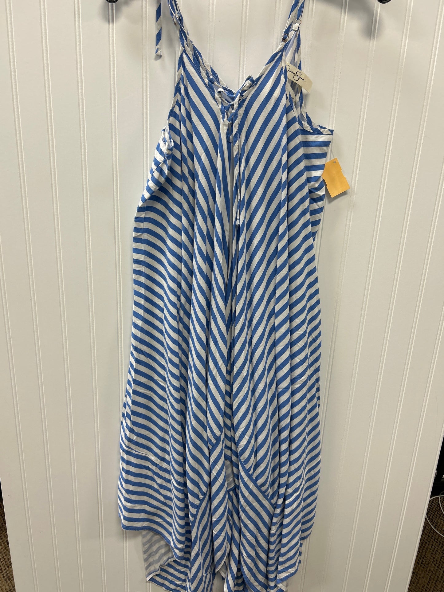 Dress Casual Midi By Jessica Simpson In Blue, Size:L