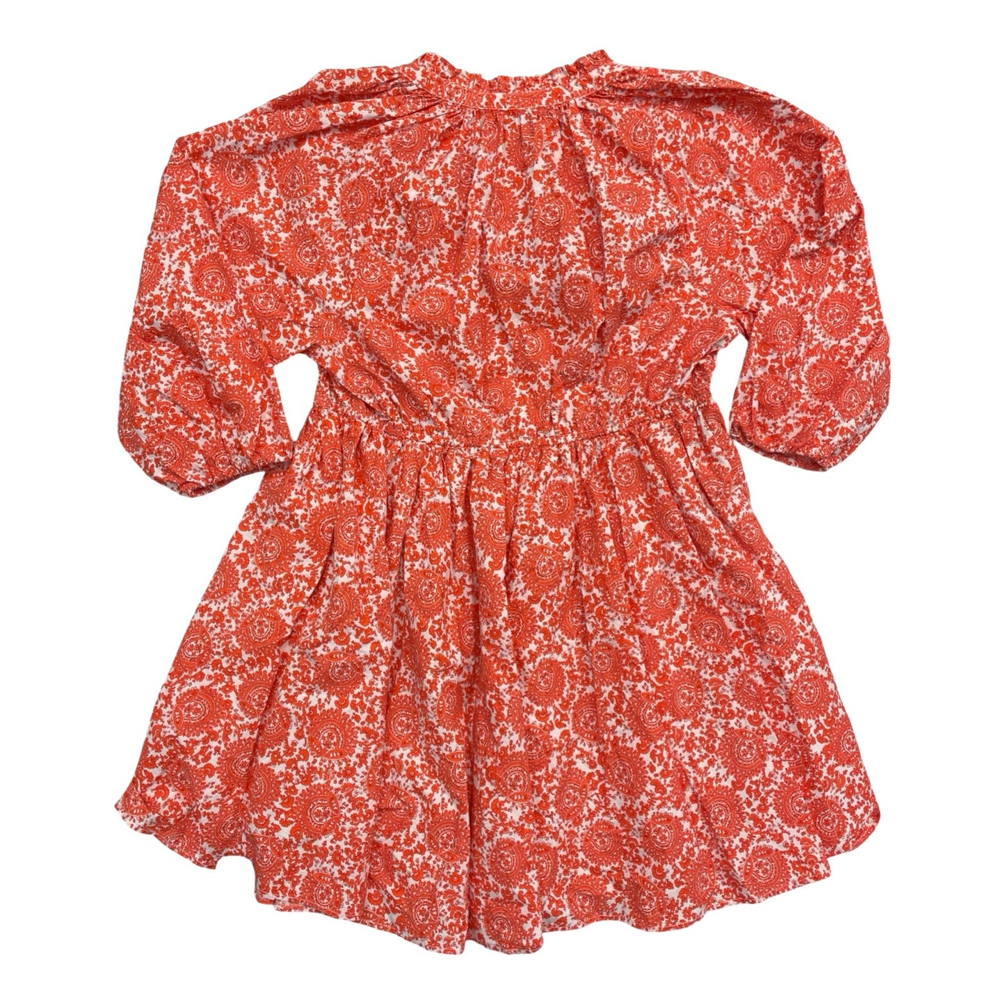 Dress Casual Maxi By J. Crew In Orange & White, Size:2X