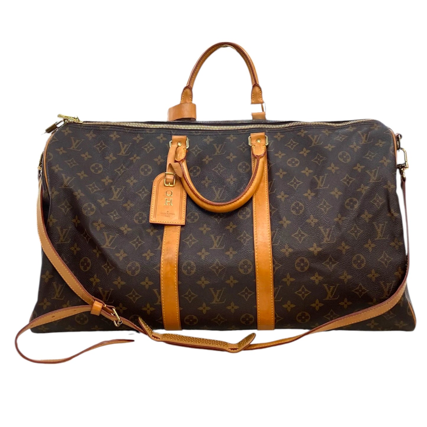 Duffle And Weekender Luxury Designer By Louis Vuitton In Brown, Size:Large(55)