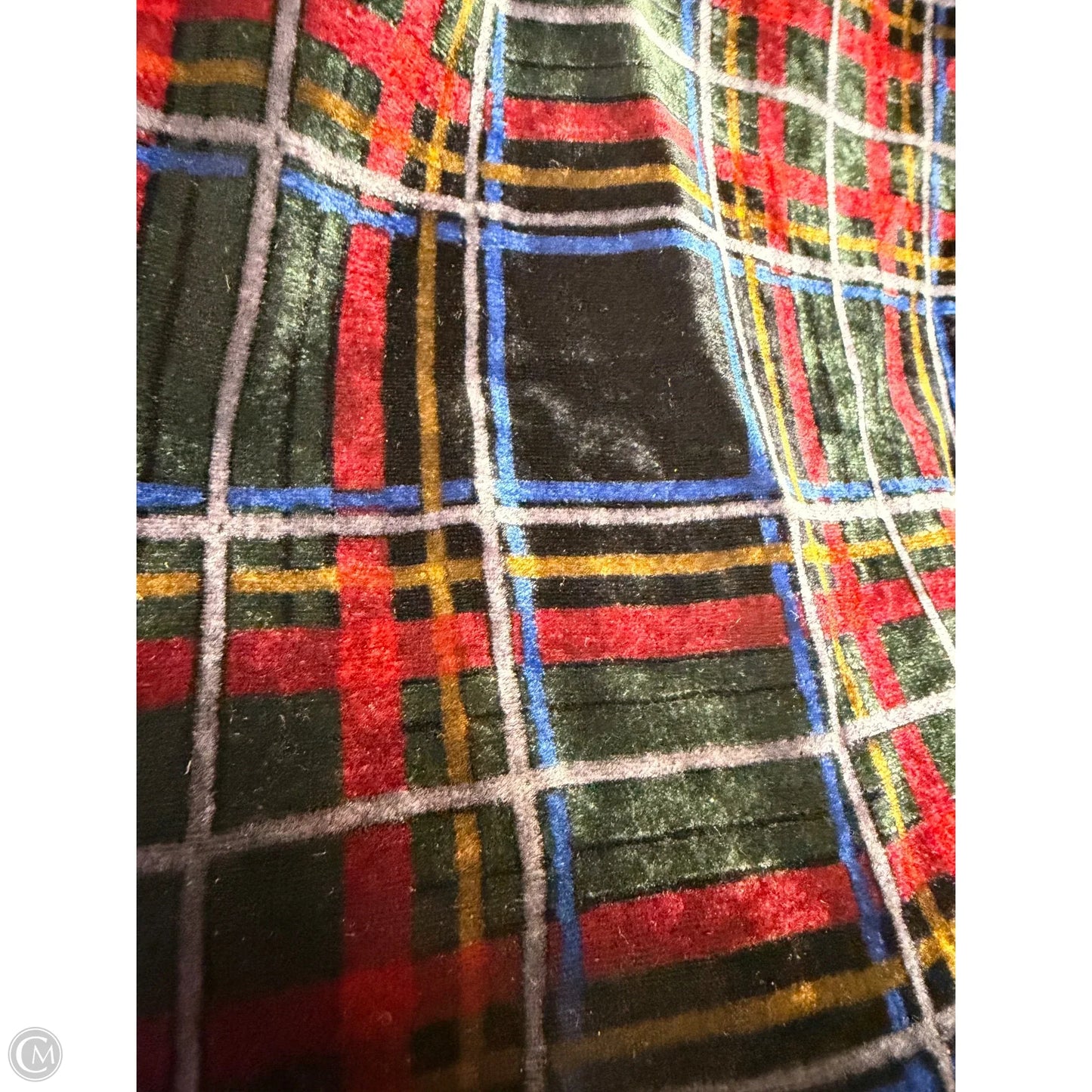 Top Sleeveless By Loft In Plaid Pattern, Size: L