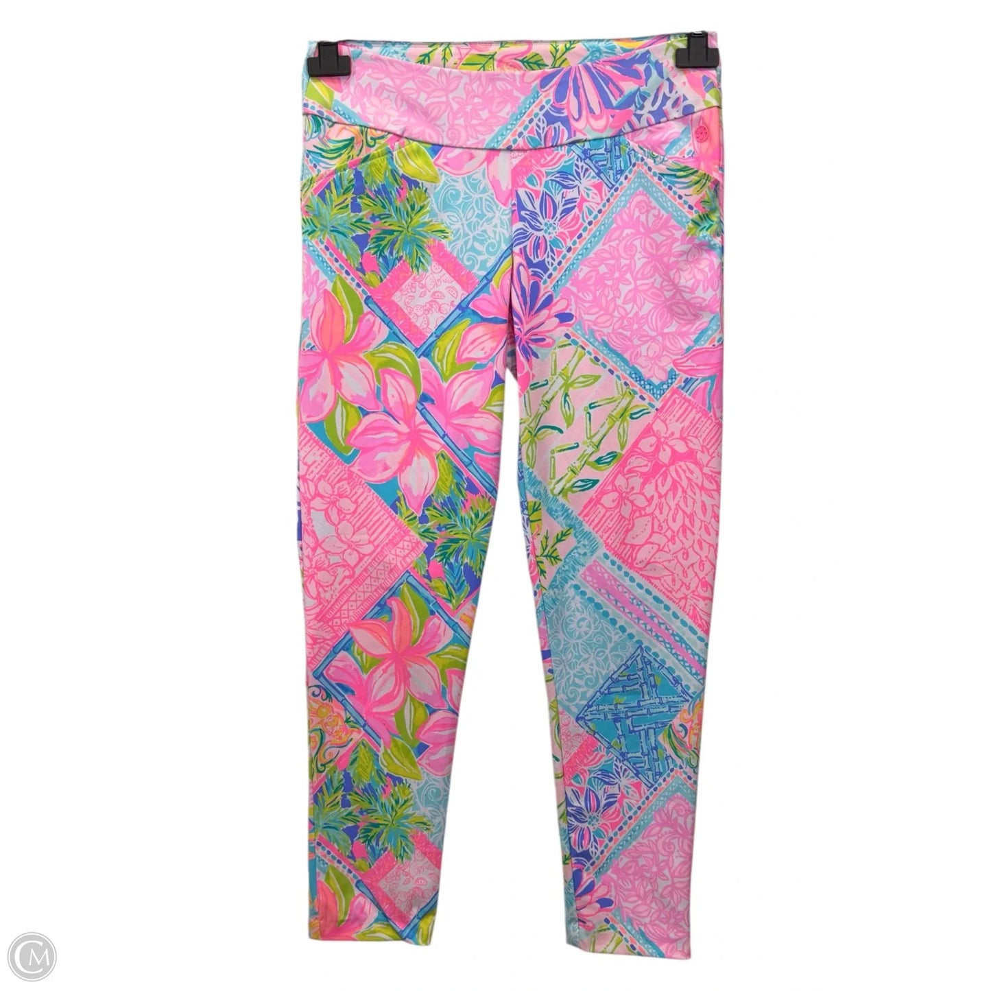 Athletic Leggings By Lilly Pulitzer In Green & Pink, Size: 8