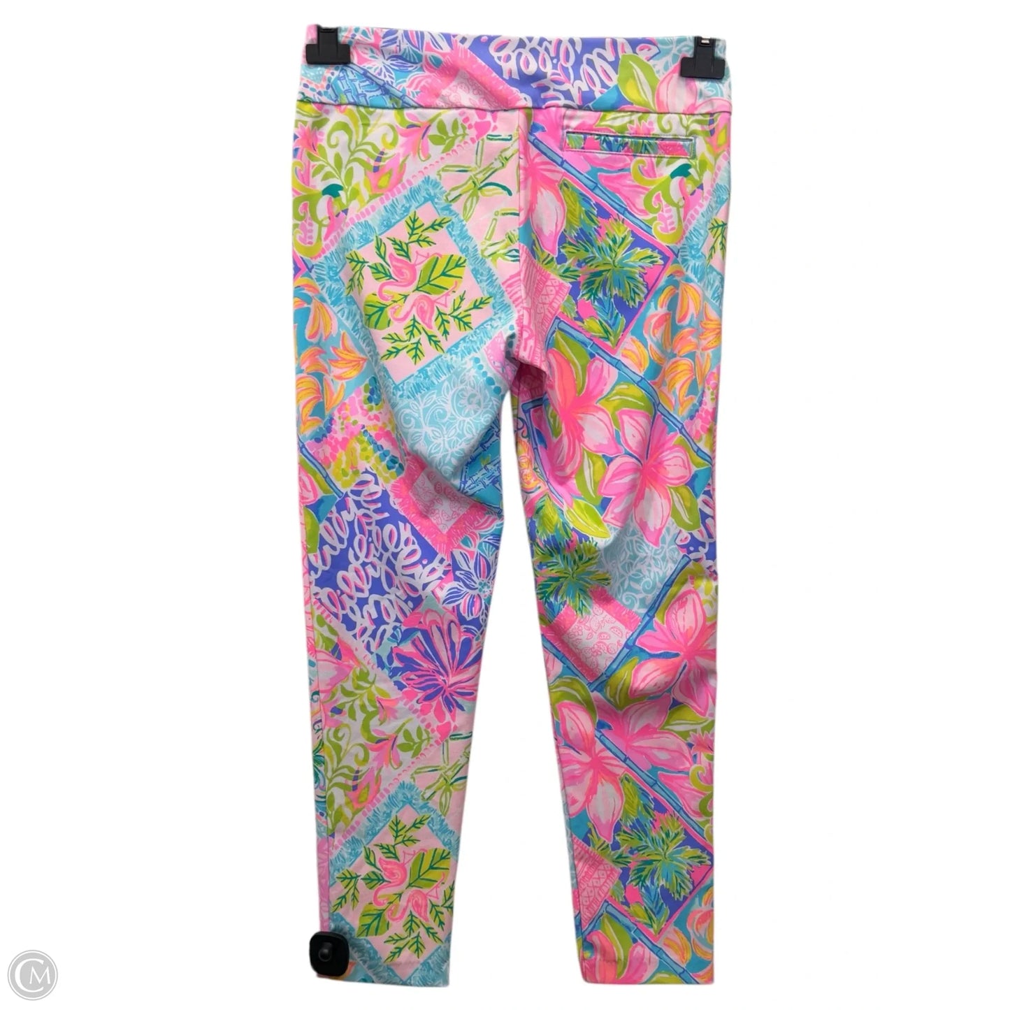 Athletic Leggings By Lilly Pulitzer In Green & Pink, Size: 8