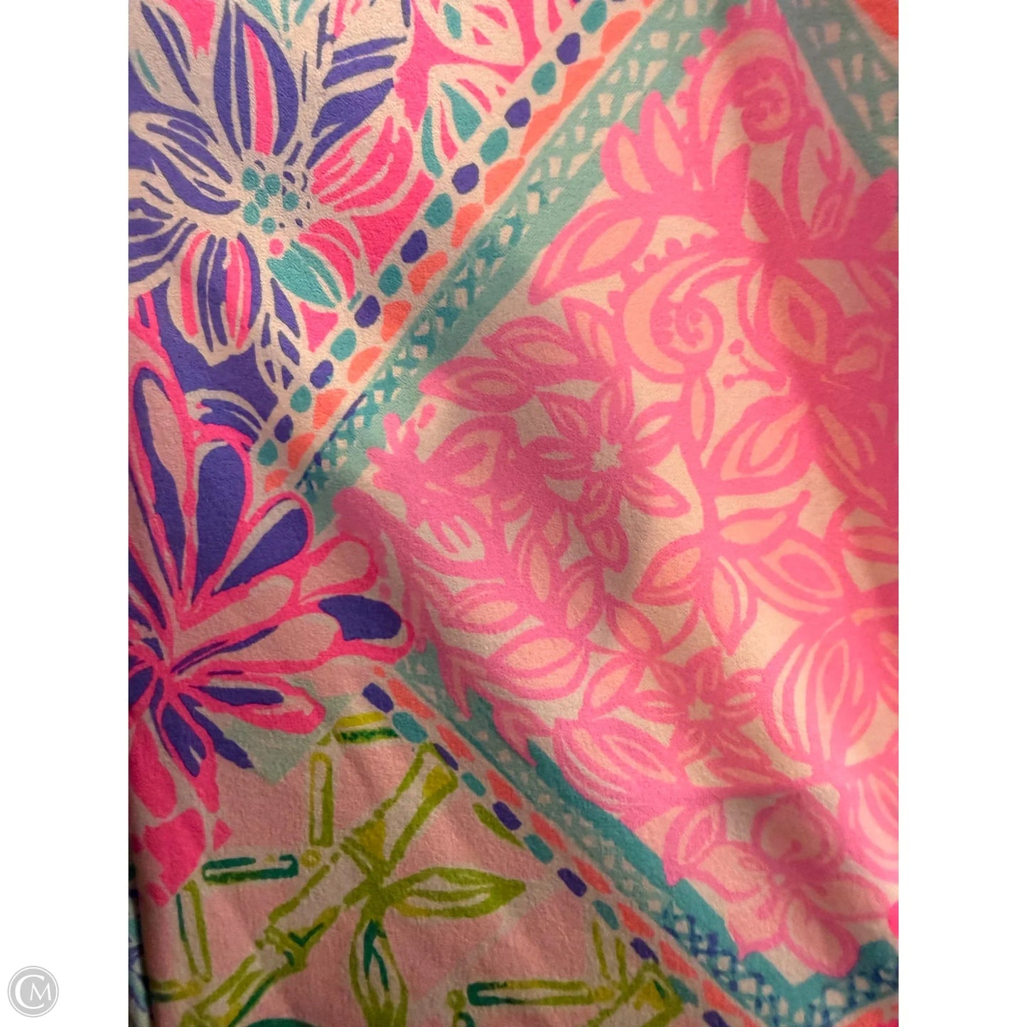 Athletic Leggings By Lilly Pulitzer In Green & Pink, Size: 8