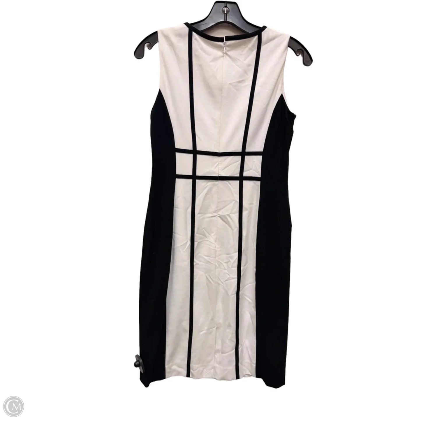 Dress Casual Midi By Calvin Klein In Black & White, Size: Sp