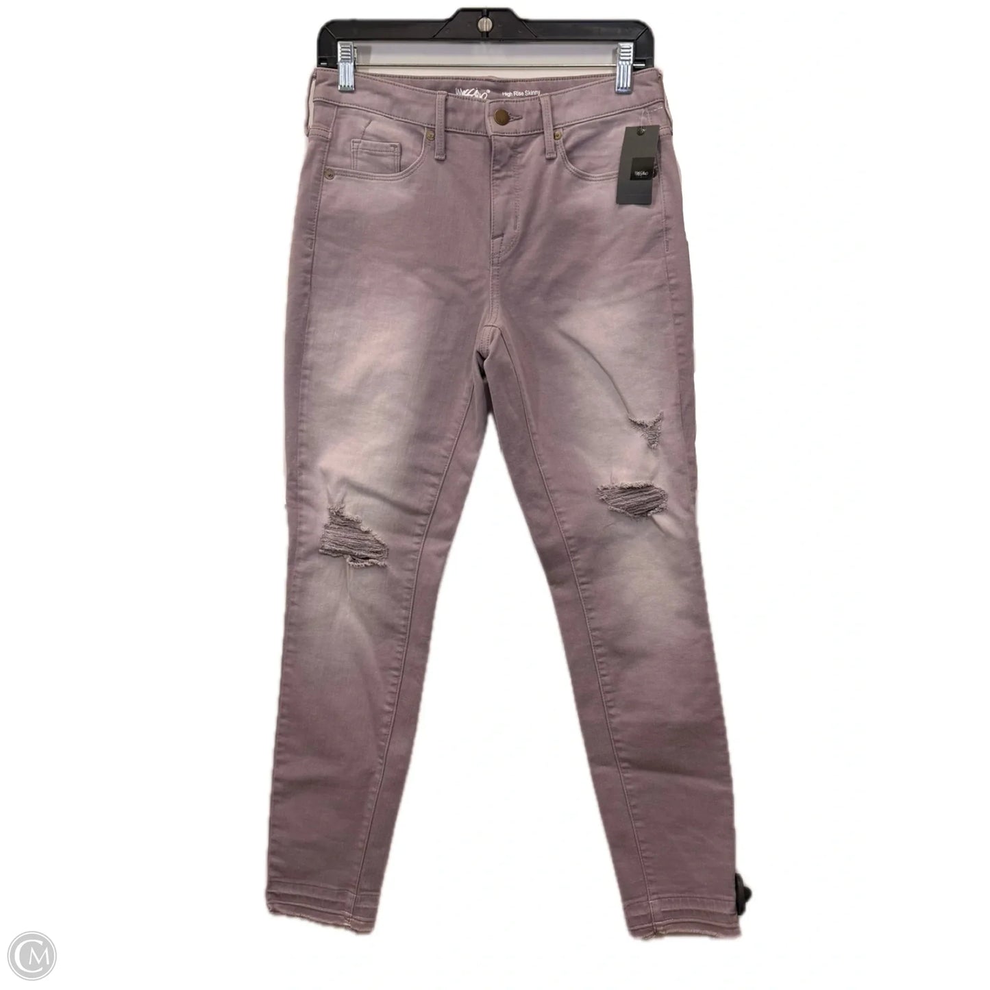 Jeans Skinny By Mossimo In Purple, Size: 4