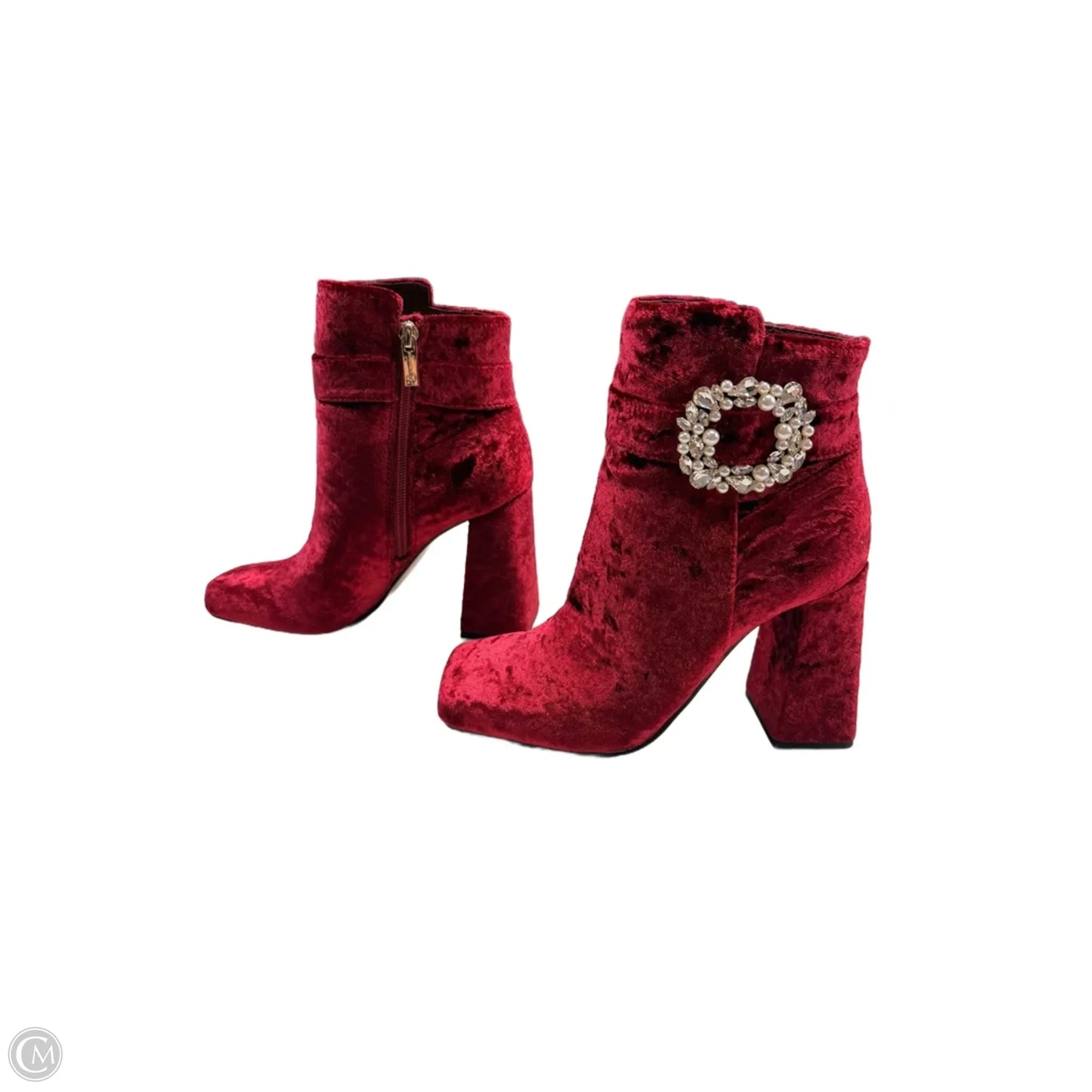 Boots Ankle Heels By Jessica Simpson In Red, Size: 6