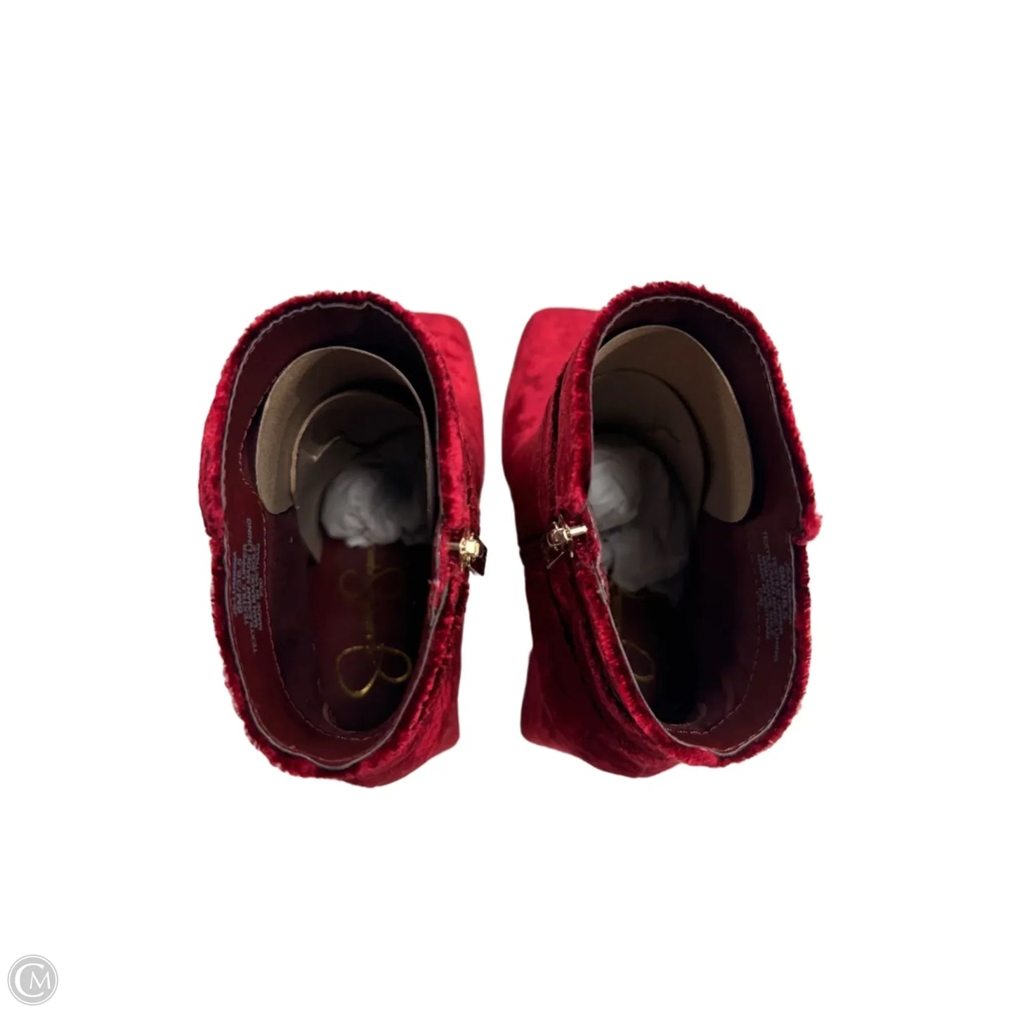 Boots Ankle Heels By Jessica Simpson In Red, Size: 6