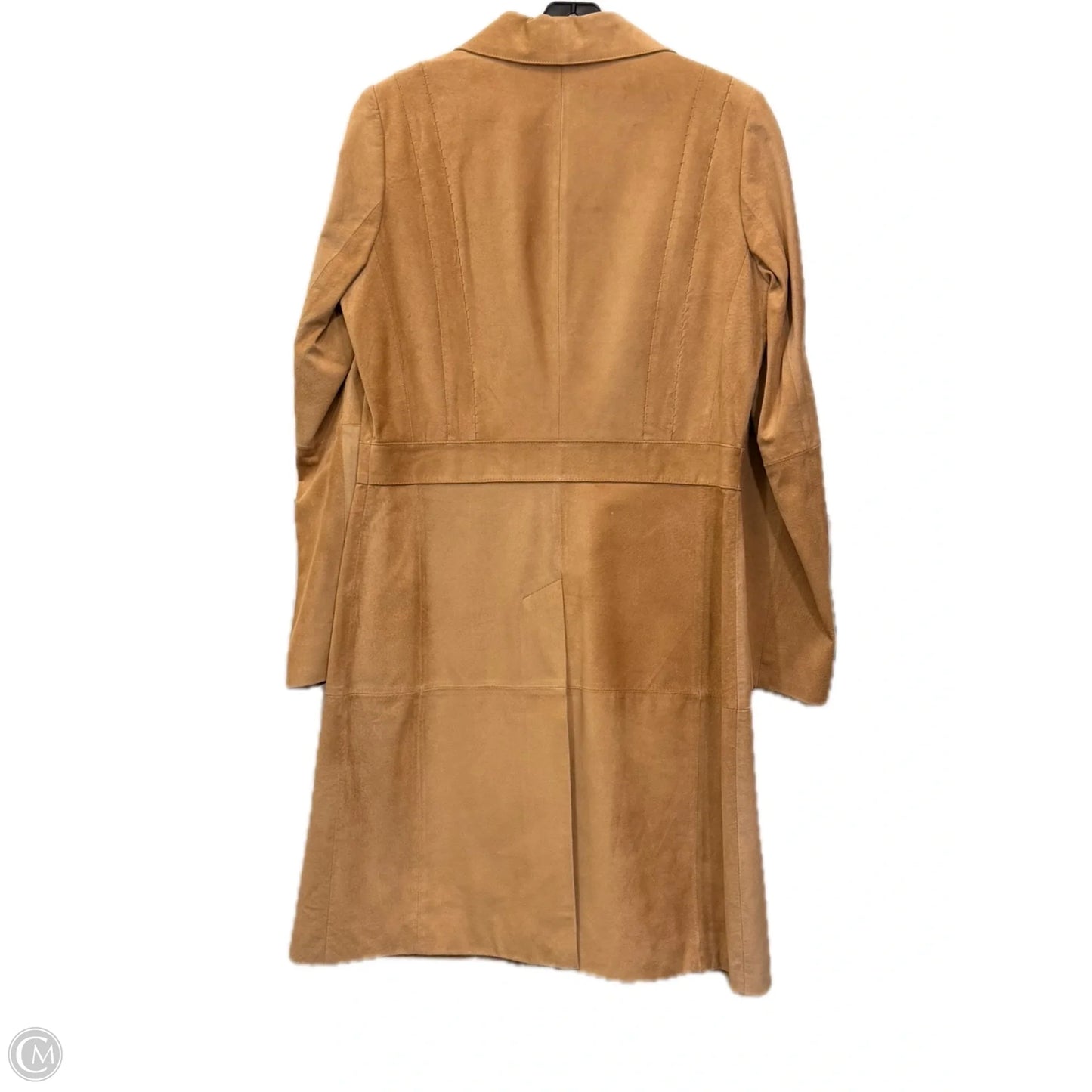 Coat Leather By Kenneth Cole In Tan, Size: M