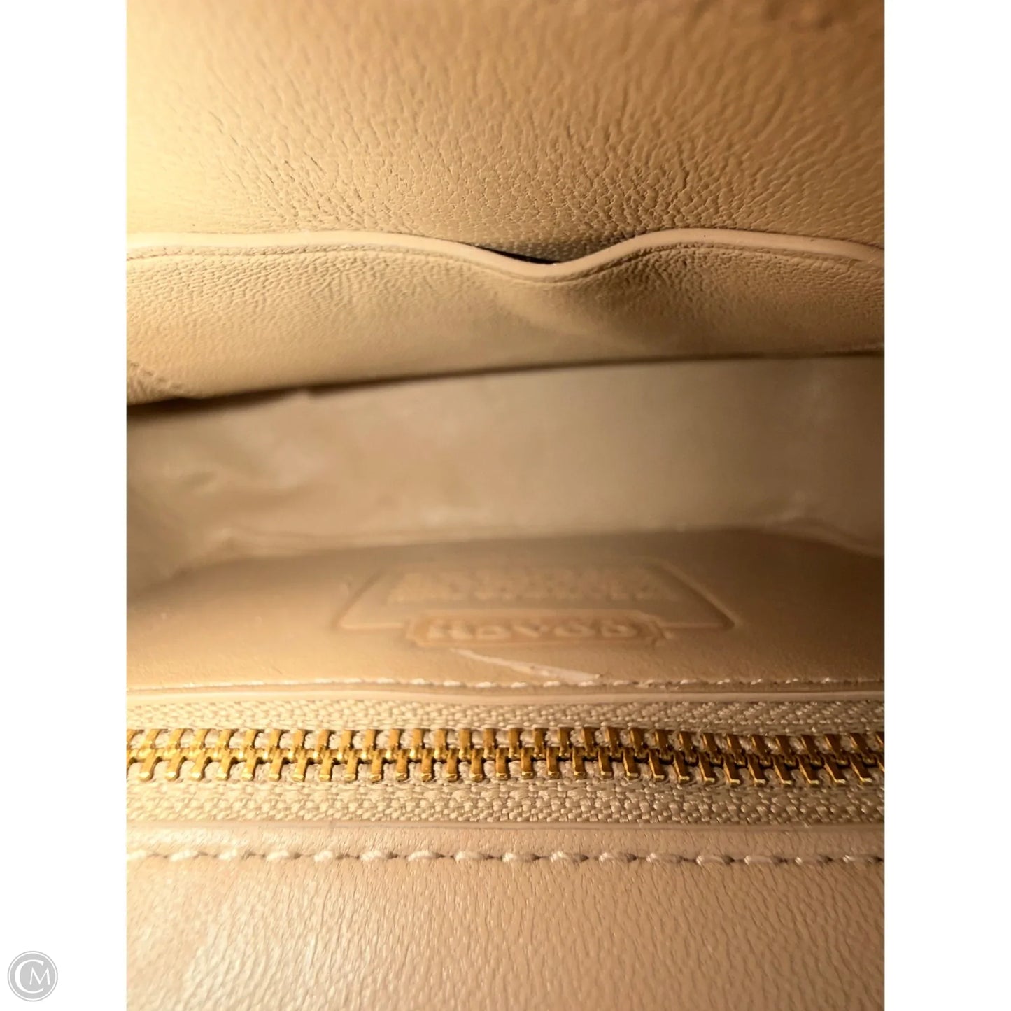 Handbag Leather By Coach, Size: Small