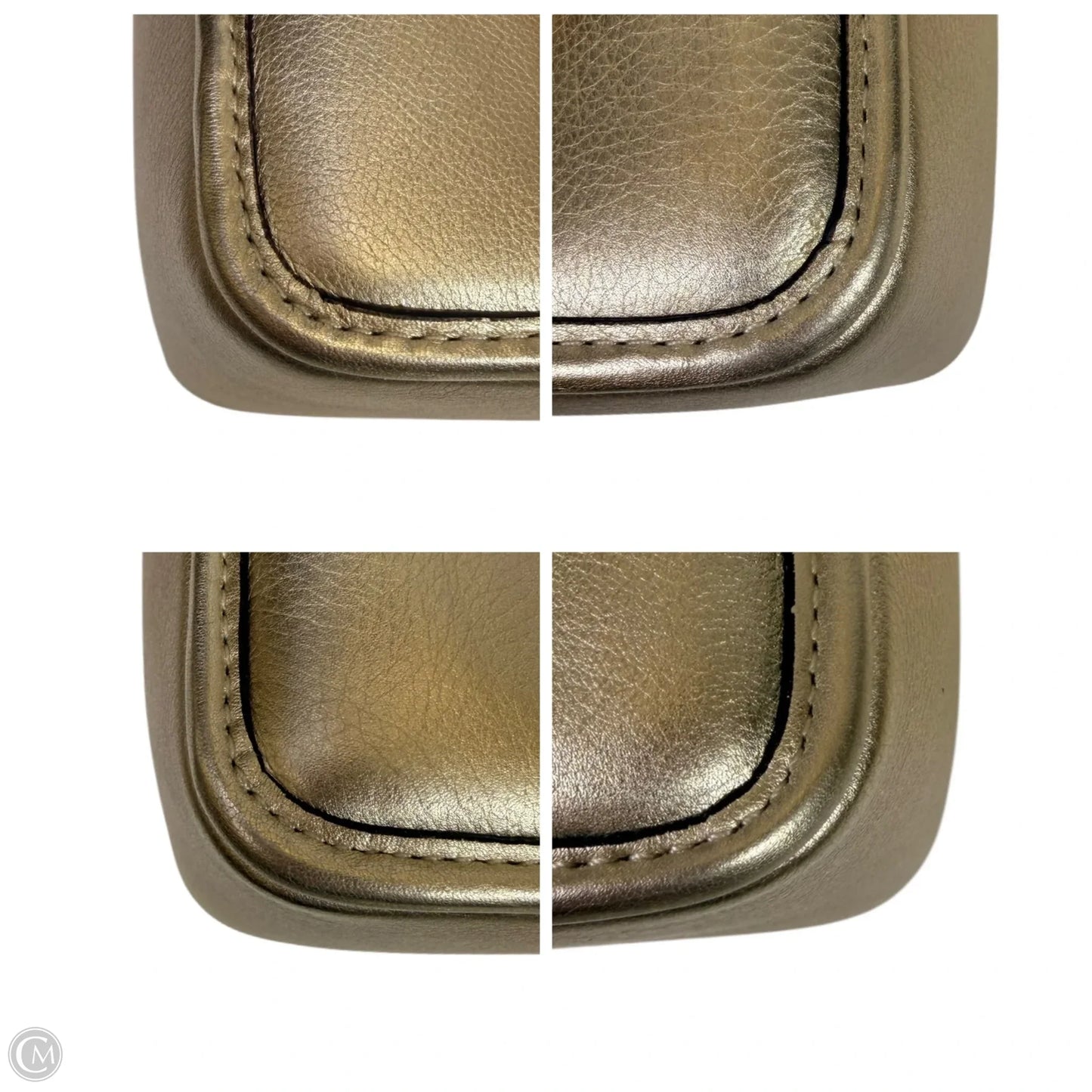 Handbag Leather By Coach, Size: Small