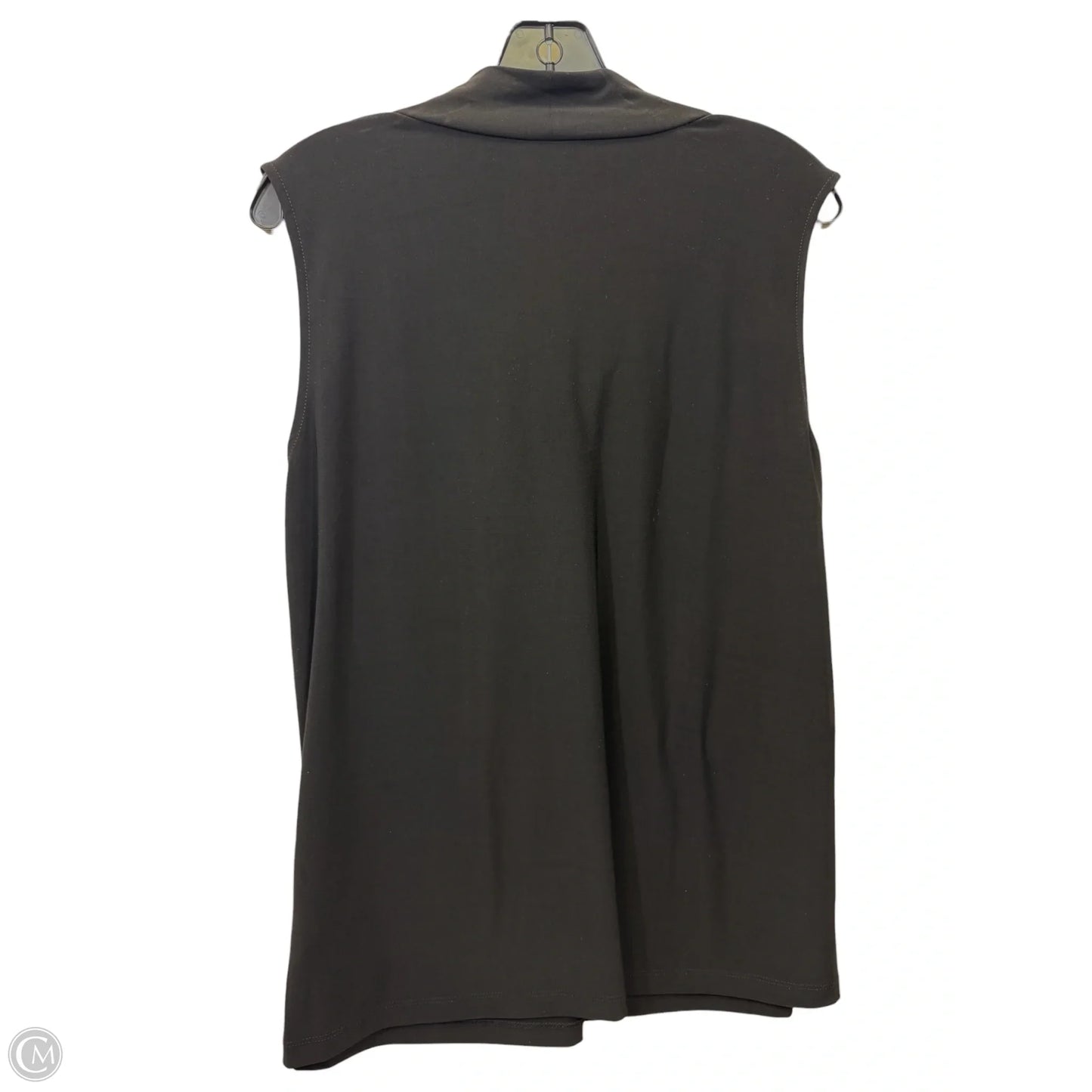 Top Sleeveless By Kasper In Black, Size: 1x