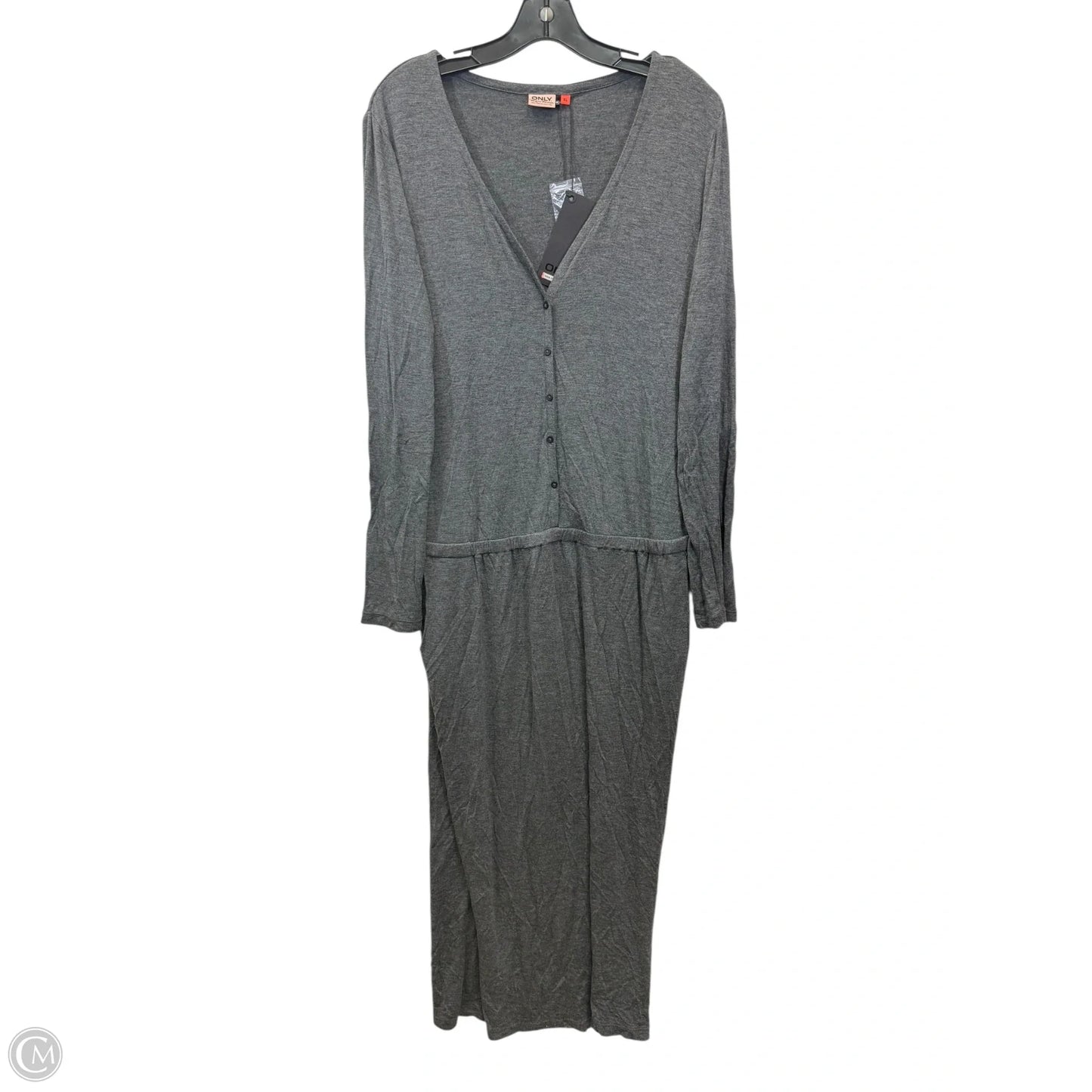 Dress Casual Maxi By Only In Grey, Size: Xl
