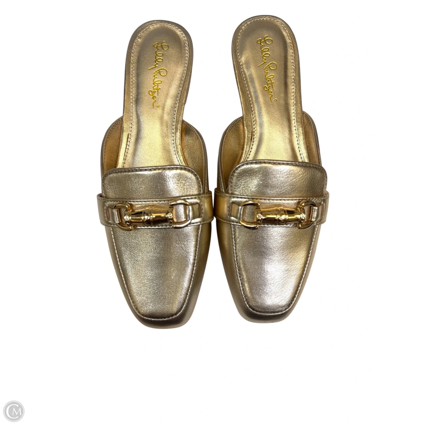 Shoes Designer By Lilly Pulitzer In Gold, Size: 8
