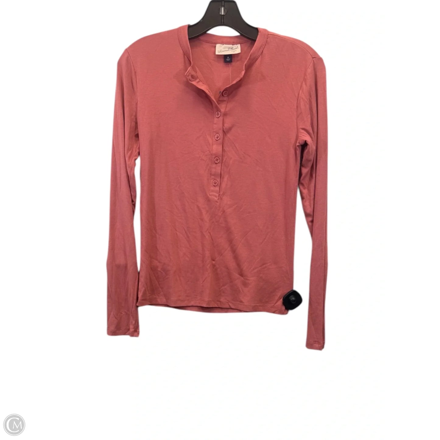 Top Long Sleeve By Universal Thread In Coral, Size: M