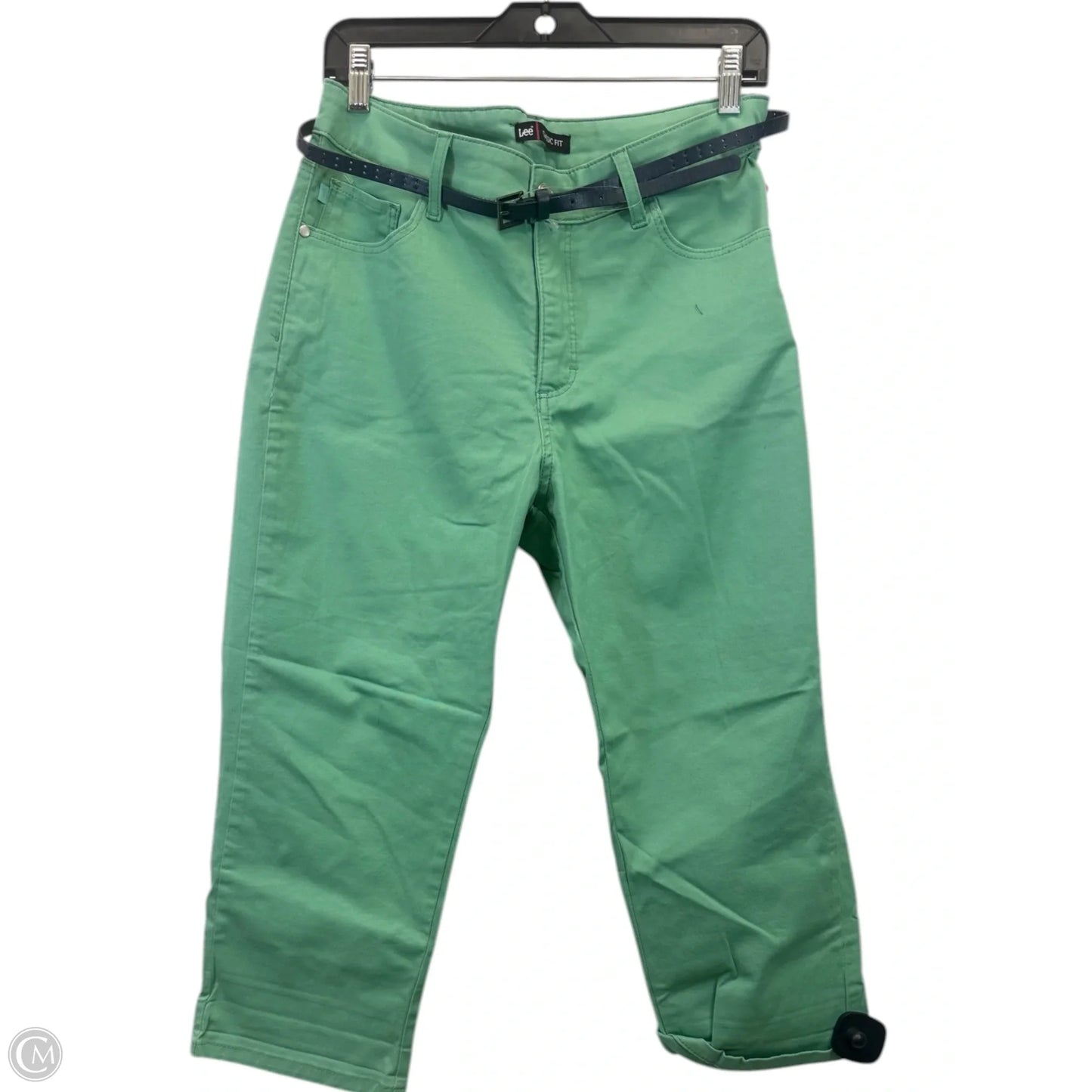 Capris By Lee In Green Denim, Size: 12