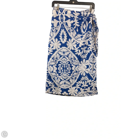 Kimono By Christian Siriano In Blue & White, Size: L
