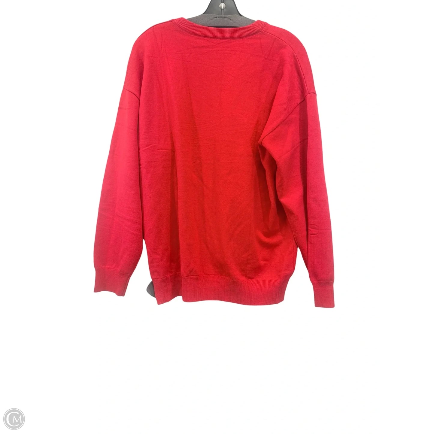 Sweater By Red Base Flag In Blue & Red & White, Size: L