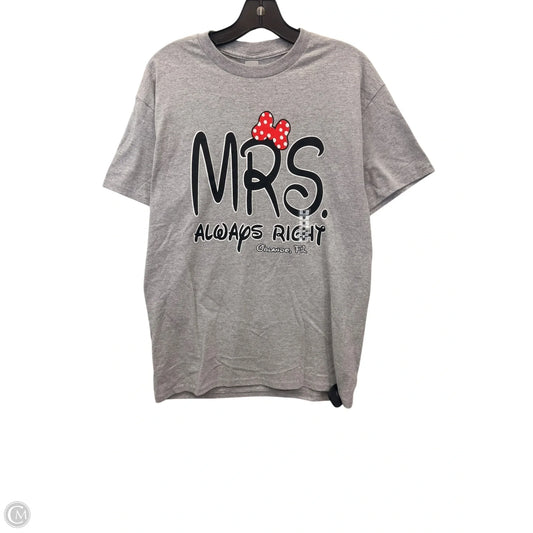 Top Short Sleeve Basic By Gildan In Grey, Size: M