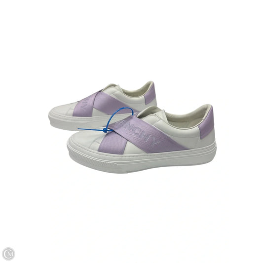 Shoes Luxury Designer By Givenchy In Purple & White, Size: 11