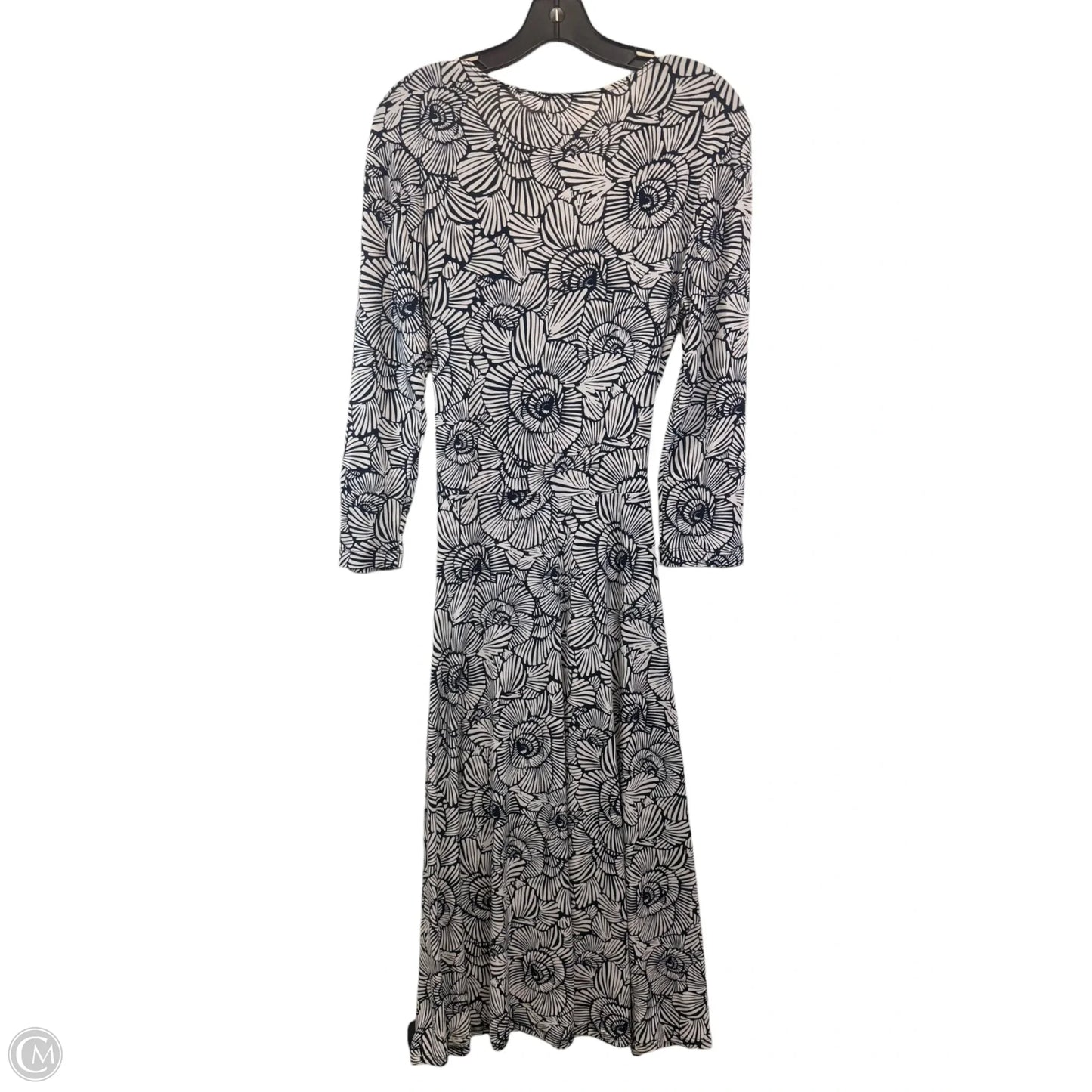 Dress Casual Maxi By White Stag In Blue & White, Size: S