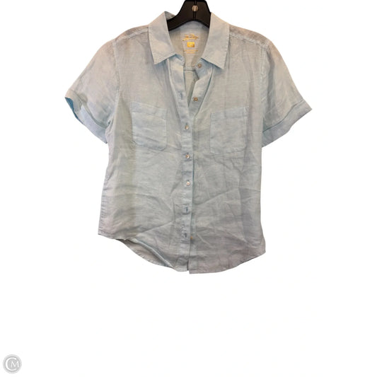 Top Short Sleeve Designer By Lilly Pulitzer In Blue, Size: Xs