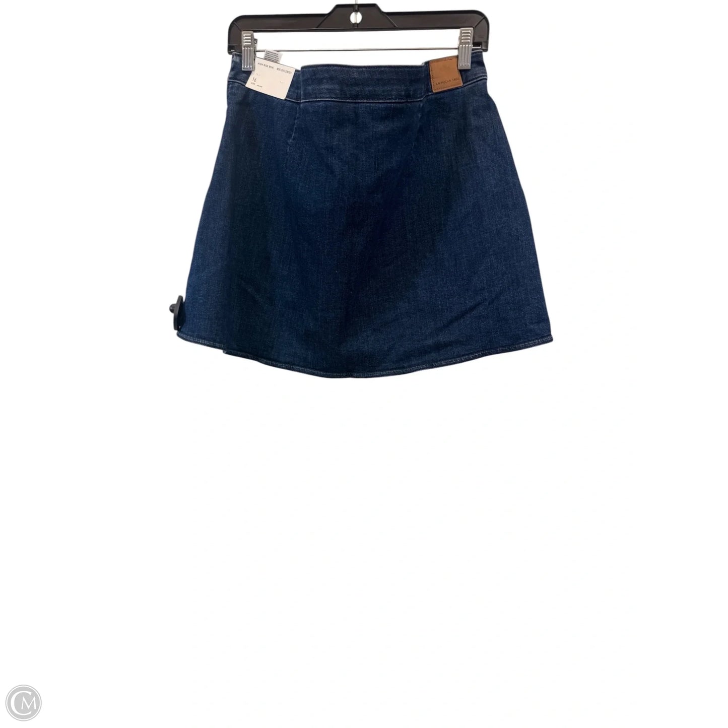 Skirt Midi By American Eagle In Blue Denim, Size: 16