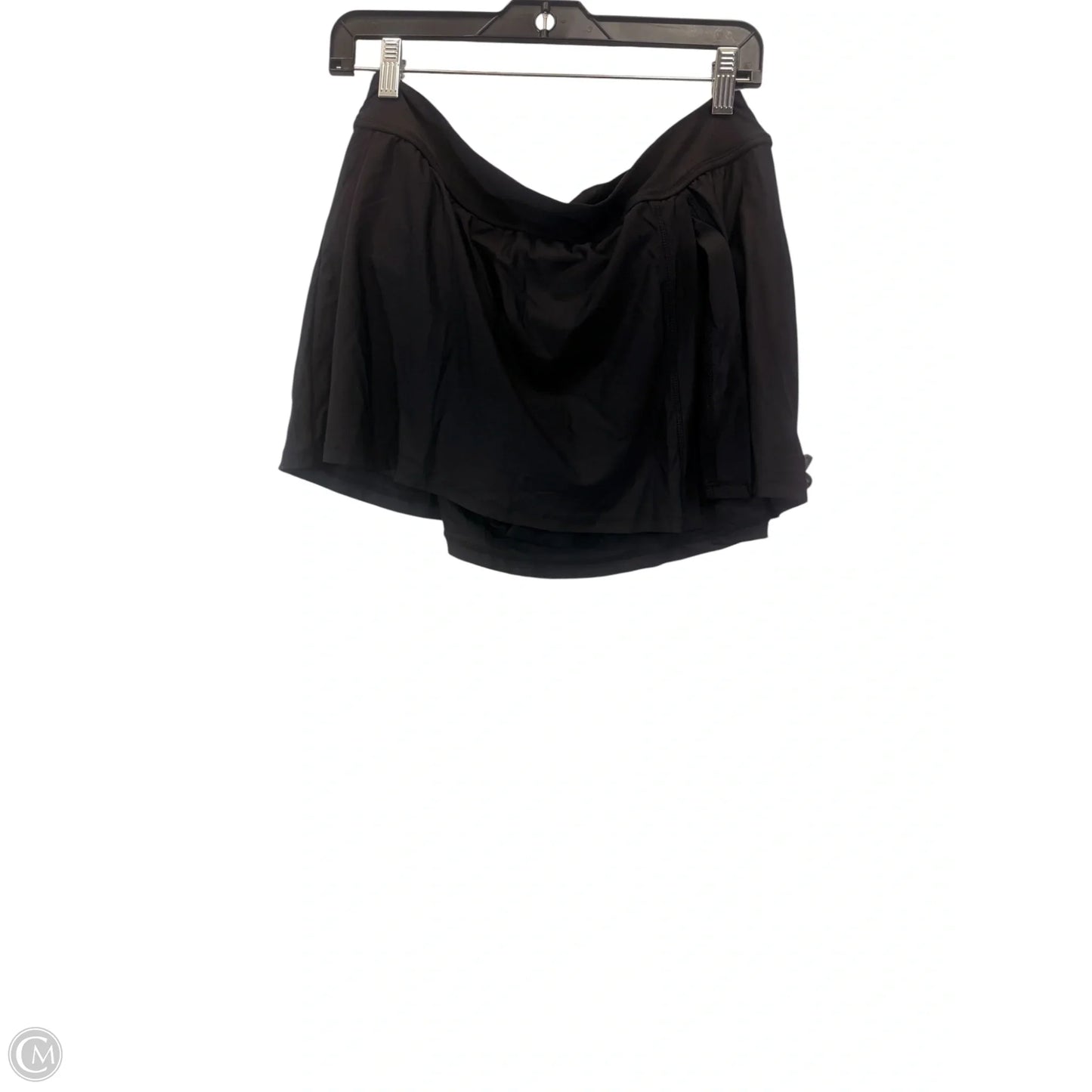 Athletic Skort By Anne Cole In Black, Size: Xl