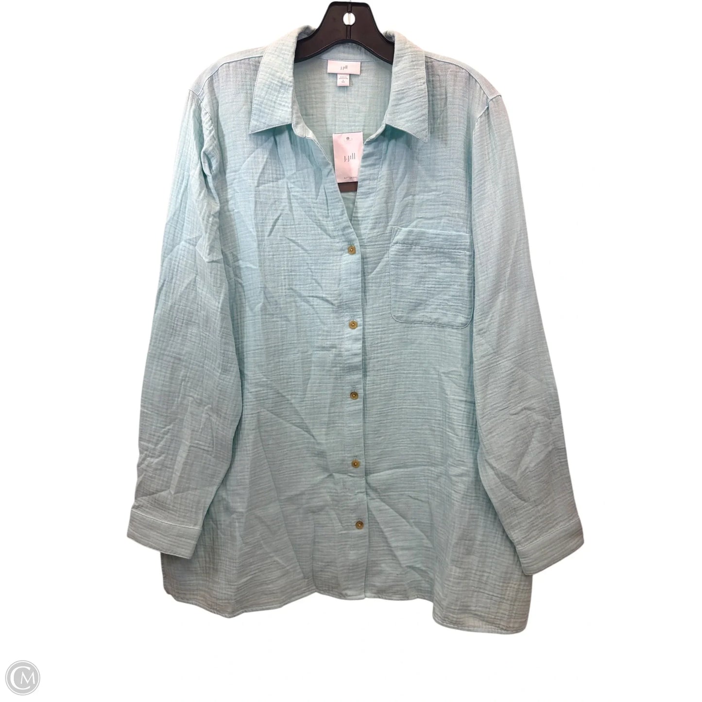 Top Long Sleeve By J. Jill In Blue, Size: L