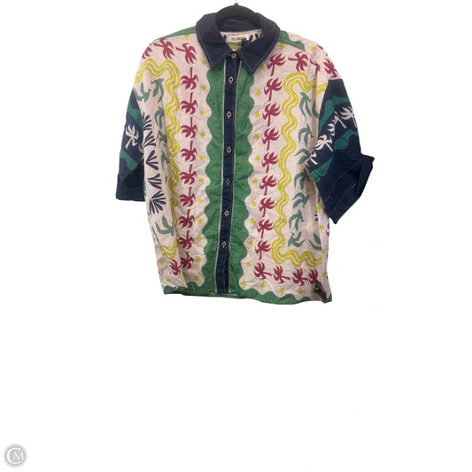 Top Short Sleeve By Celandine In Multi-colored, Size: Xxs