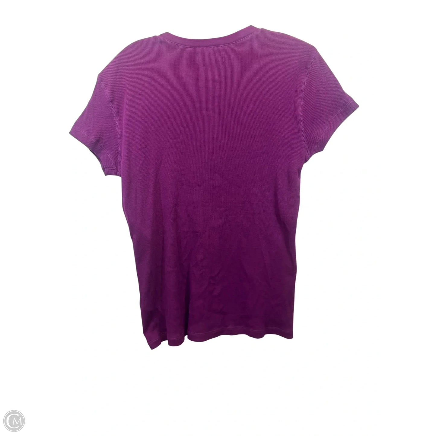 Top Short Sleeve By Chaps In Purple, Size: Xlp