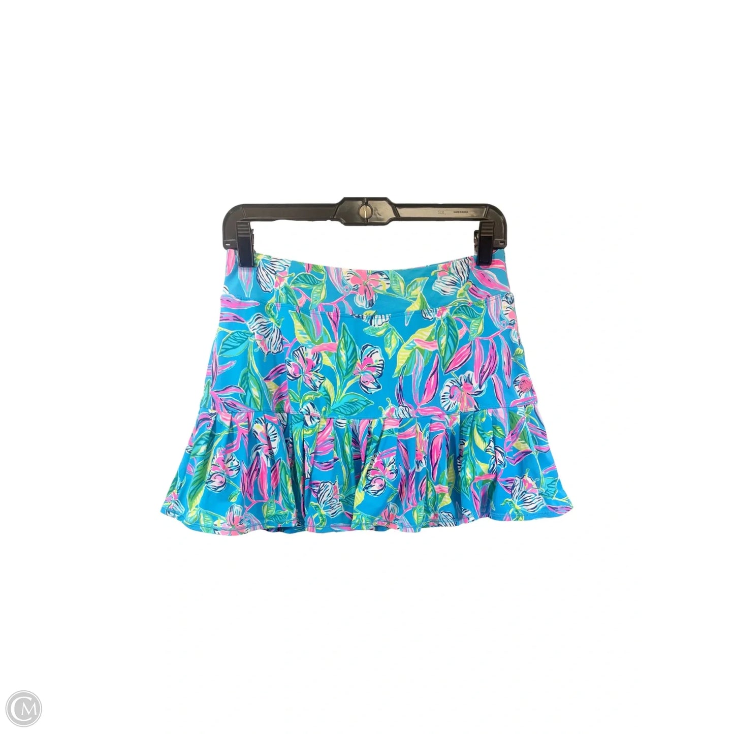 Skort Designer By Lilly Pulitzer In Blue & Green, Size: S