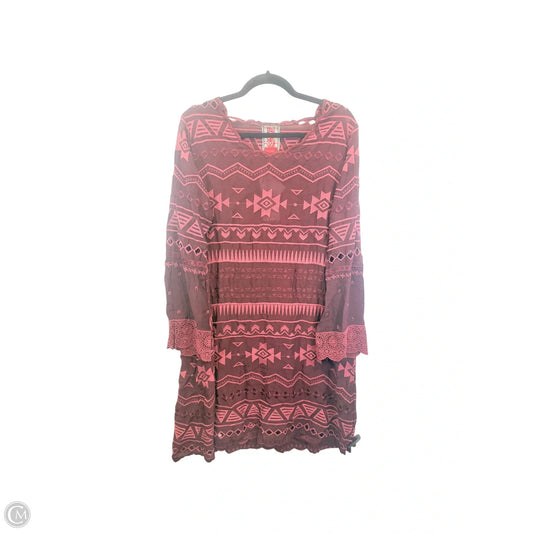 Dress Casual Midi By Johnny Was In Purple, Size: Xs