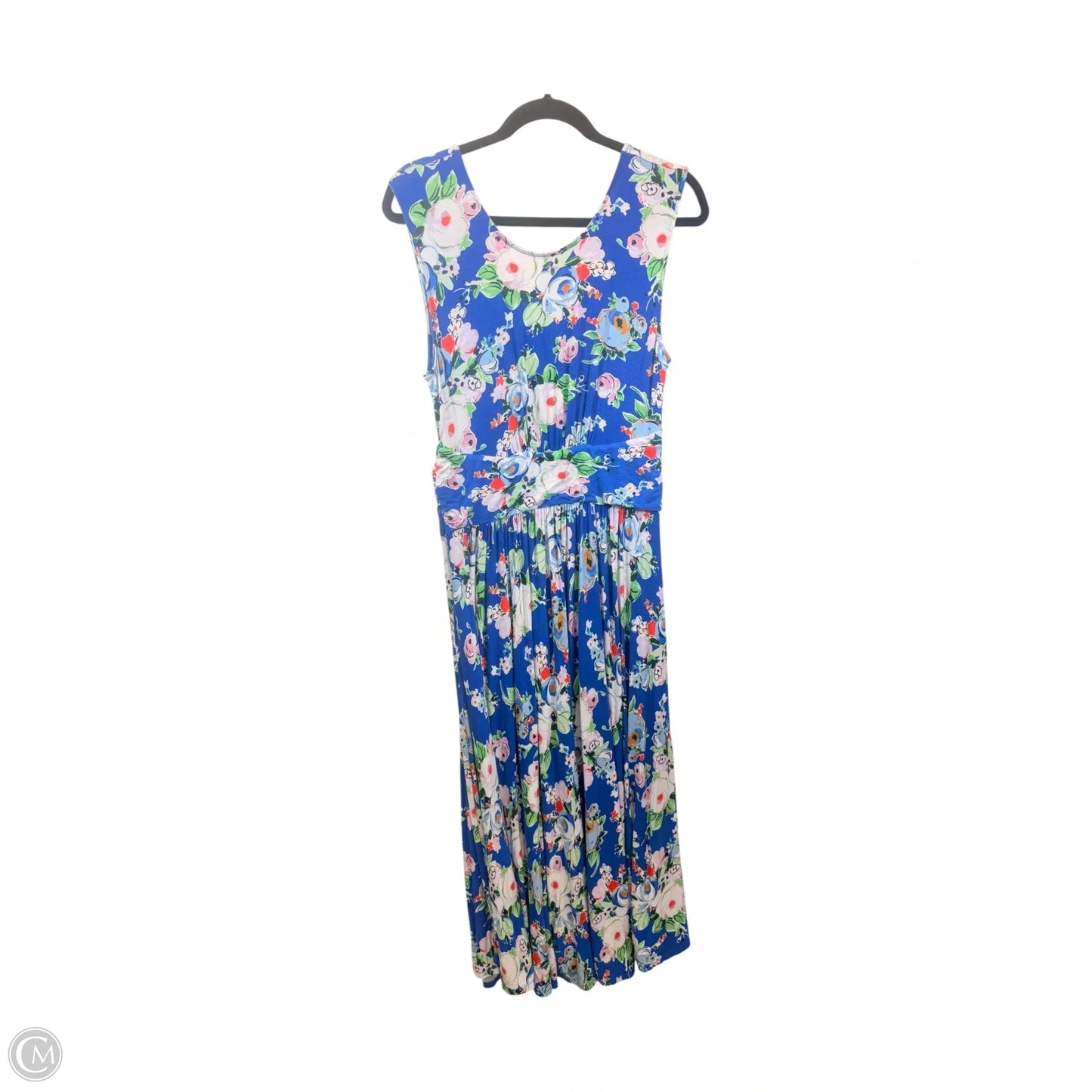 Dress Casual Maxi By Maeve In Blue & Green, Size: L