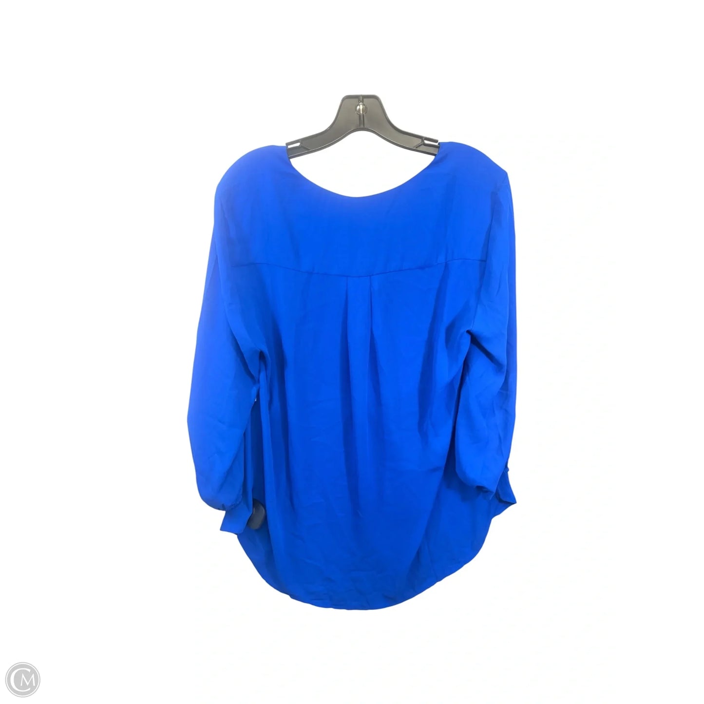 Top Long Sleeve Basic By Pleione In Blue, Size: Xl