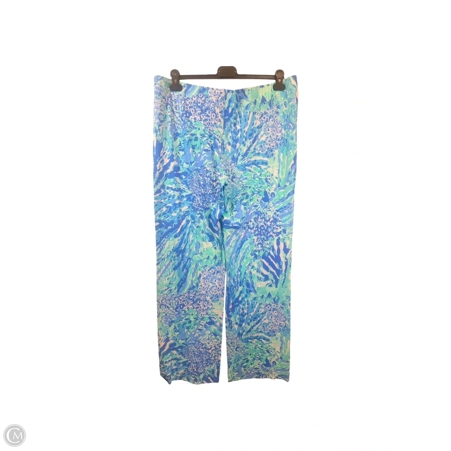 Pants Designer By Lilly Pulitzer In Blue & White, Size: Xl