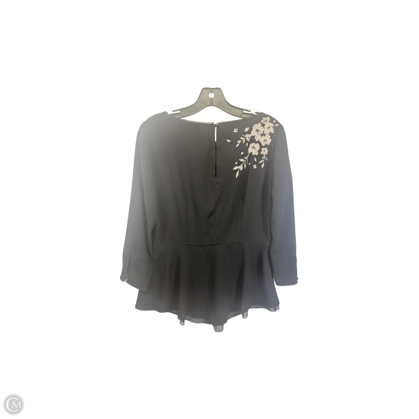 Top Long Sleeve By White House Black Market In Black & White, Size: S