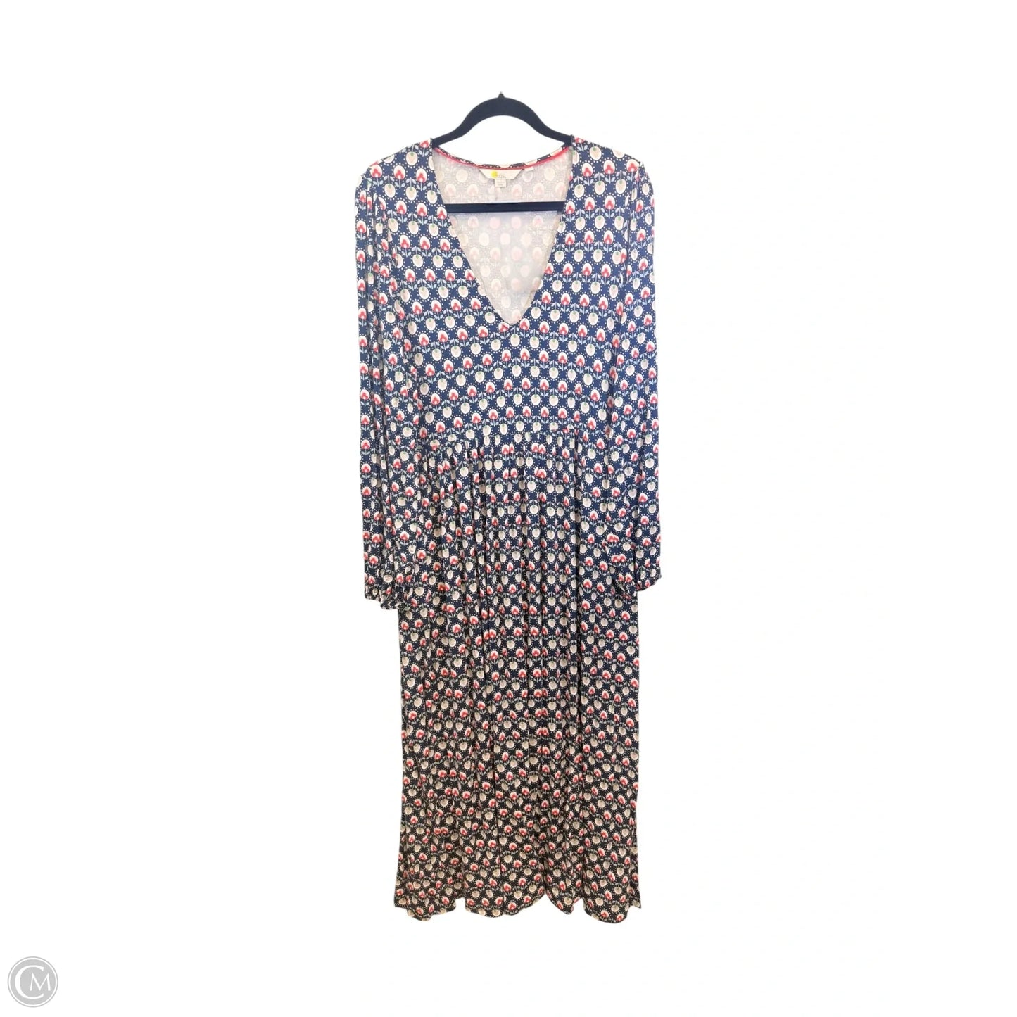 Dress Casual Maxi By Boden In Blue & Red & White, Size: M